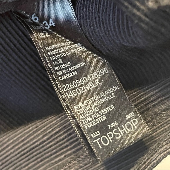 EUC Topshop Tilly Ribbed Structured Micro Skort Shorts Size 2 - Picture 5 of 7